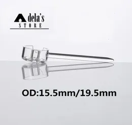 155mm 195mm 연기를위한 석영 탄수화물 캡 Enail Grail Banger Nail with Dabble Hook One Air Hole Nails 전자 DAB RIG9384833