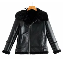 Nuovo design autunno inverno moda donna039s pelliccia sintetica patchwork lettera stampa giacca calda in pelle scamosciata plus taglia S M L 5152267