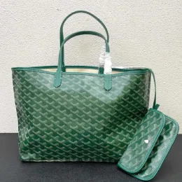 Designer Fashion Handbag Tote Plånbok Läder Messenger axel som bär handväska kvinnors väska stor kapacitet Komposit shopping pläd dubbel