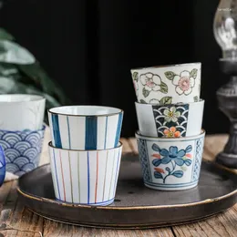 Garnki z kawą 200 ml japońskiego ceramicznego zastawy stołowej proste usta filiżanka herbaty w wodzie domowej gospodarstwa domowego