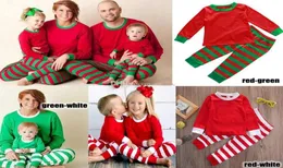 2020 XMAS Kids Boy Girls Adult Family Matching Christmas Deer Strip Pyjamas Sleepwear Nightwear Pyjamas Bedgown Sleepcoat Nighty2215674