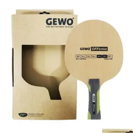 Tischtennisschläger Original Gewo Power Offense Blade Racket Offensive Pong Bat Paddle 230609 Drop Delivery Dhzpi