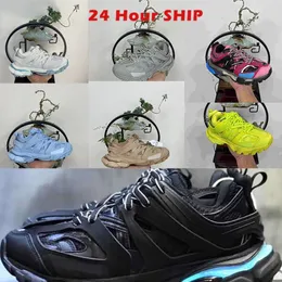 2024 LED -spår med ruta 3 3 Sneaker för män Kvinnor Skor Walking Shoes Designer Luxury Sneakers Mens Shoes Tess.S. Gomma spårar tränare nylon tryckta gröna sportskor