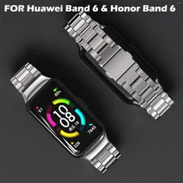 Uhrenarmbänder SinHGeY Metallarmband für Huawei Band 6 Honor Edelstahlarmband Ersatzarmband