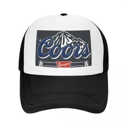 Berets Coors Light Mountain Baseball Cap Summer Treasable Mesh Hat Sport Sust Sun Shield Caps Men's Caps