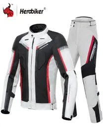 Herobiker Winter Waterof Motorcycle Jacket Men Racing Moto Jacket Body Armor Protection Motocross with Linner3292371