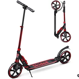 Outras scooters Scooter para crianças de 6 a 12 anos - Scooters Adolescentes - Adt com suspensão anti-choque 8 anos e até 4 guiador até 41 polegadas Dro Dhpl5