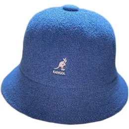 Kangaroo Kangol bawełniana i lniana rybakowy kapelusz żeńska letnia oddychająca modna kształt dzwonka netto czerwony składany krem ​​przeciwsłoneczny Q0802637