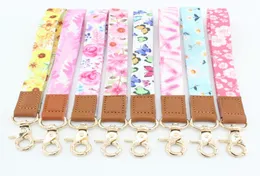 10st Keychains Wrist Lanyard Camouflage Strap Band Hummer Clasp Key Chain Holder Key Hand för GirlSwomenmen 045653873