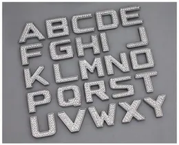 DIY Luxury Crystal Diamond Metal Numbers Letters 3D Car Stickers Decoration Accessories Forbmw Vw Golf 4 5 685997593682822