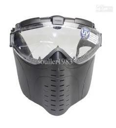 Helt ny Marui Antifog Electric Fan Ventilated Goggle Airsoft Paintball Full Face Mask 6620513