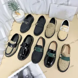 Big Little Kids'in Tasarımcı Toka Loafers Sonbahar Bahar Deri Tuval Spor ayakkabıları birbirine geçen mektup Priceown Mocassin Yeşil Kırmızı Çizgi Toddler Elbise Ayakkabı