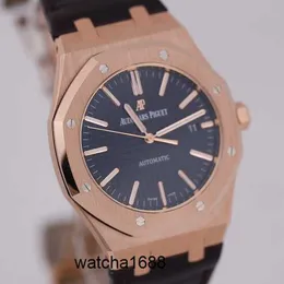 Relógio de pulso elegante relógios de pulso de corrida AP Royal Oak 15400OR Mens Watch Rose Gold Black Face Automático Mecânico Swiss Famoso Relógio Business Dress Relógios Luxury Sp