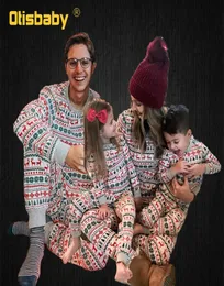 クリスマスファミリーパジャマ母父の娘息子クリスマススリープウェア服セット大人の子供たちの家族の服をマッチするママと私lj3812961