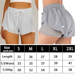 LL-0080 Womens Yoga Outfits High Waist Shorts Exercise Cheerleaders Short Pants Fitness Wear Girls Running Elastic Adult Sportswear 1003ess