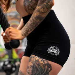 Shorts She Darc Wolves Sport Gym Yoga Shorts Bodybuilding Crossfit High Waist Women Clothing Summer Fitness Running Darcs Sportwear