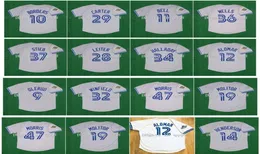 NA85 1992 Retro 29 Joe Carter Jersey 12 Roberto Alomar 11 Derek Bell 37 Dave Stieb 9 John Olerud 47 Jack Morris 32 Dave Winfield J1730161