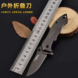 B43 Outdoor Portable Liten Multifunctional Wildlife Survival Folding Self Defense Straight Mini Army Fruit Knife 426031