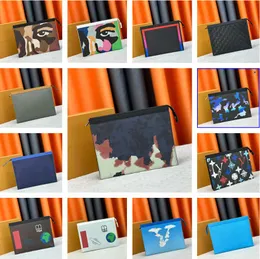 Klasik deri Pochette Yolculuk Yıkama Debriyaj Çantası Kadın Erkek Tote En Kaliteli Crossbody Kozmetik Lüks Gesigör Debriyaj Çantaları Yıkama Koruma Çantası Çok renkli 26x20x5cm