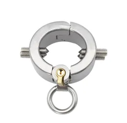 Edelstahl Spike Zähne Cock Ring Hodensack Hoden Ball Anhänger für Bondage Folter Vergnügen CBT Sex Spielzeug XCXA1496919605