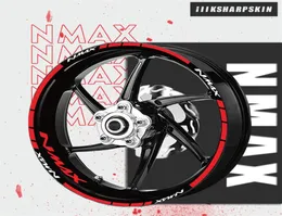 Внутренний обод мотоцикла, ночные светоотражающие предупреждающие наклейки, декоративные логотипы и наклейки, полосатая защитная пленка для YAMAHA NMAX nma7194262