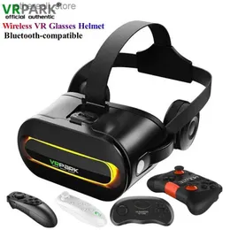 Устройства VR/AR J60 4K Беспроводные очки виртуальной реальности VR 3D-видео Google Картонная коробка Гарнитура Шлем для смартфона Max 6,7 Q240306