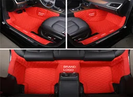 Ajuste personalizado acessórios do carro tapete de carro à prova dwaterproof água couro do plutônio eco material amigável para vasto veículo conjunto completo tapete com logotipo desig6767662