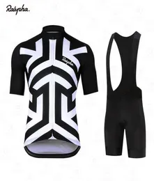 Racing Set 2022 Ralvpha Cycling Jersey Set Short Sleeve Men Road Bike Mountain MTB Pro Team Bicycle Cycle Clothing Maillot1502204