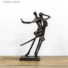 Deko-Objekte, Figuren, europäische Doppeltänzerin, Gusseisen-Skulptur, Kunsthandwerk, Wohnzimmer, Veranda, Schlafzimmer, Büro, personalisierte Tischdekoration, gutes Geschenk