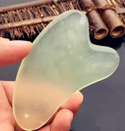 Natural Jade Guasha Face Massager Board Scrach -Gesichtsaugen Kratzer Gua Sha Spa Hautpflegewerkzeug Gesundheitsfürsorge Schönheit Akupunkte von 5006678