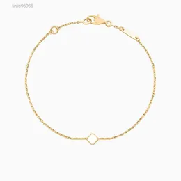 1 mini Flower Van Armband Charm smycken 18K Pläterad armband för kvinnor män kedja mode smycken kvinna fest gåva