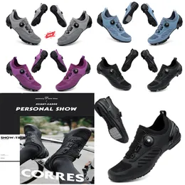 Deszigner Cycling Shoes Men Sports Dirt Road Bike Shoes Flat Speed ​​Speed ​​Cycling Stinmers Flats Mounsctain Bicycle Footwear SPD Cleats Shoes 36-47 GAI