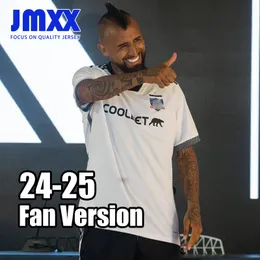 JMXX 24-25 Colo-Colo Futbol Formaları Evde Üçüncü GK Kaleci Ön Maç Öncesi Eğitim Özel Erkek Üniformaları Jersey Man Futbol Gömlek 2024 2025 Fan Versiyonu