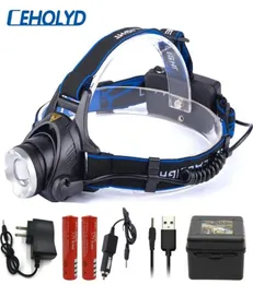 LED headlamp headlight 6000 lumen T6 L2 V6 3 mode Zoomable lamp Waterproof Head Torch Head lamp 18650 battery fishing11560191584106