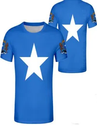 SOMÁLIA t camisa diy personalizado po nome número som camiseta nação bandeira soomaaliya república federal somali impressão texto vestuário3752169