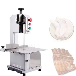 Electric Meat Bone Slicer Cutting Machine 850W Desktop Supermarket Kitchen Chopper Food-Grade Frozen Meat/ Bone/Fish Saw Cutter