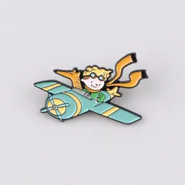 Broszki Fox Hard Efmel Pin Cute Kawaii Little Prince Boy Badge Akcesoria kreskówkowe anime fan biżuteria