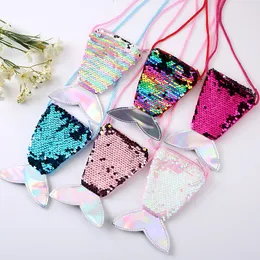 Children's Bag Cute and Fashionable Mermaid Bag Mini Sequin Girl Bag Baby Lightweight One Shoulder Crossbody Small Bag