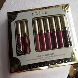 Drop Starstudded Eight Stay All Days Set płyn Lipstick Set 8pcs Długotrwały kremowy Shimmer8565290