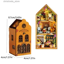 Arquitetura/Casa DIY Casa de Boneca Mini Boneca Kit DIY para Fazer Brinquedos de Quarto Decoração de Quarto de Casa com Móveis Artesanato em Madeira Quebra cabeça 3D Meninas Birt
