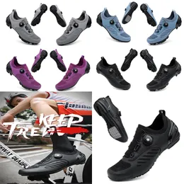 Deszigner Cycling Shoes Men Sports Dirt Road Bike Shoes Flat Speed ​​Cycling Sneakerscs Flats Mountain Bicycle Footwear SPD Cleats Shoes 36-47 GAI