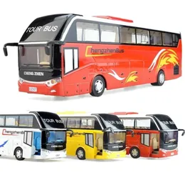 Diecast Model car Original gift box packaging High simulation alloy bus pull back car toy models 2209302987134