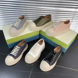 Luksurys damski designerka butów czarny nappa skórzana trampka Pablo Mary Jane Shoe Lace Up Low Top Flat Fashion Okrągły palce u nóg zwykłe Chunky Chunky Sole Trainer Platform Buty