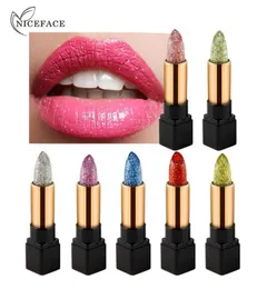 Niceface Shimmer Lipstick Kosmetics dla kobiet długotrwały magiczny temperaturę Kolor zmieniający się błyszcząca pomadka Makeup7977139