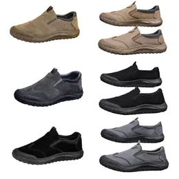 Men's shoes, spring new style, one foot lazy shoes, comfortable and breathable labor protection shoes, men's trend, soft soles, sports and leisure shoes black 41 trendings