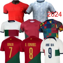 2024portuguesa futbol formaları Bruno Fernandes Diogo J. Uruguay Joao Felix 22 23 Futbol Gömlek Öncesi Maç Özel Bernardo Doha Home Home Away Çocuk Suica Gömlek