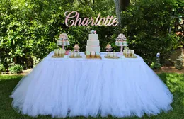 Pure White Table Tutu Skirt Wedding Decorations Tulle Table Cloth Custom Made By Factory High Quality Cheap Table Skirting For Par5946063