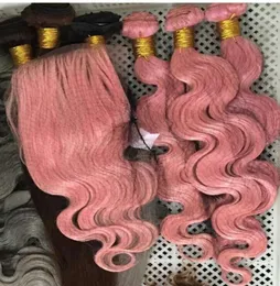 Brasilianisches, gewelltes, glattes Haar, doppelte Tressen, 100 g/pc, rosa Farbe, kann gefärbt werden, menschliches Remy-Haar, 7074100