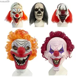 Designer Masks New Latex Joker Mask Halloween Headcover Concealed Room Escape Prop COSPLAY