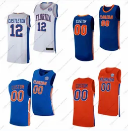 Custom NCAA Florida Gators College Basketball Jerseys Tyrese Samuel Aleks Szymczyk Denzel Aberdeen Bennett Andersen Alex Klatsky Kajus Kublickas